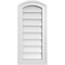 Ekena Millwork Arch Top Surface Mount PVC Gable Vent: Functional, w/ 2"W x 1-1/2"P Brickmould Frame, 12"W x 26"H GVPAR12X2602SF - alternate 1